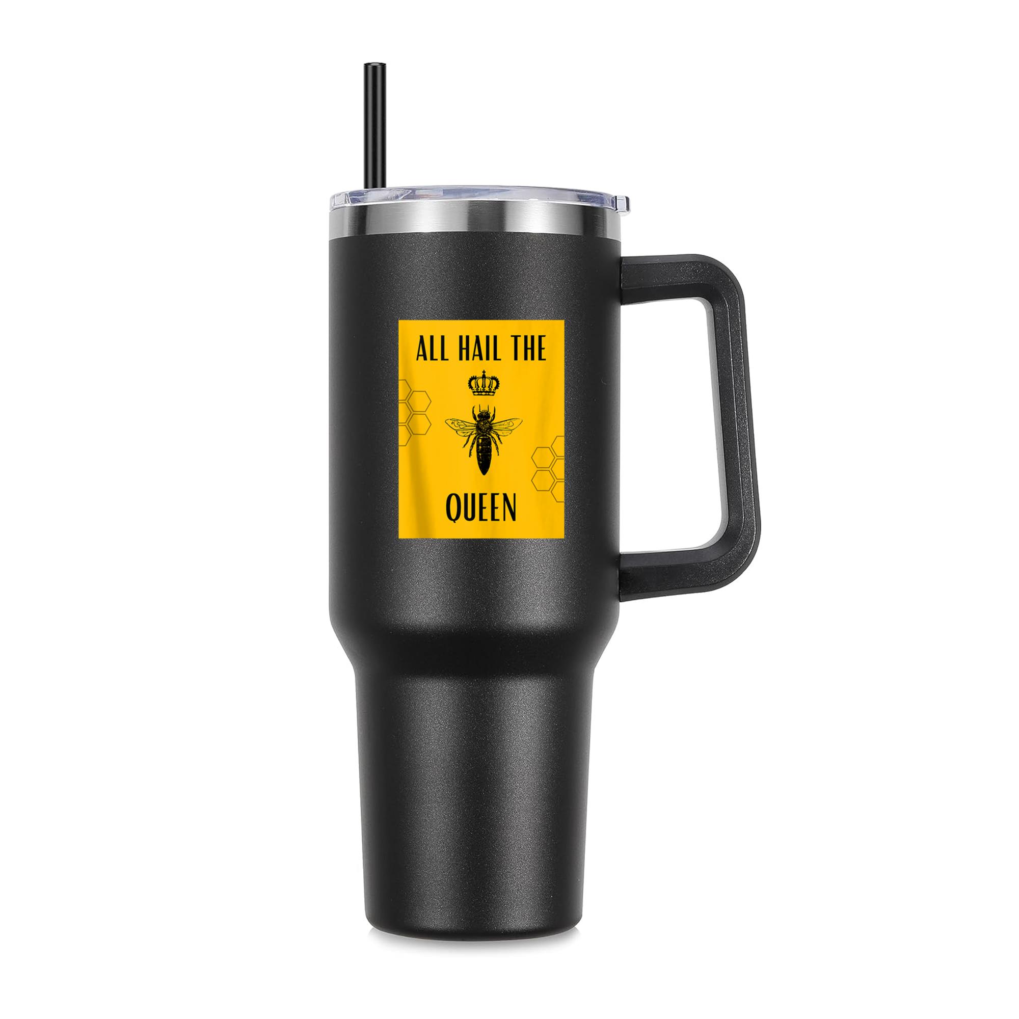 All Hail The Queen Bee 40oz Stainless Steel Tumbler - Image 3
