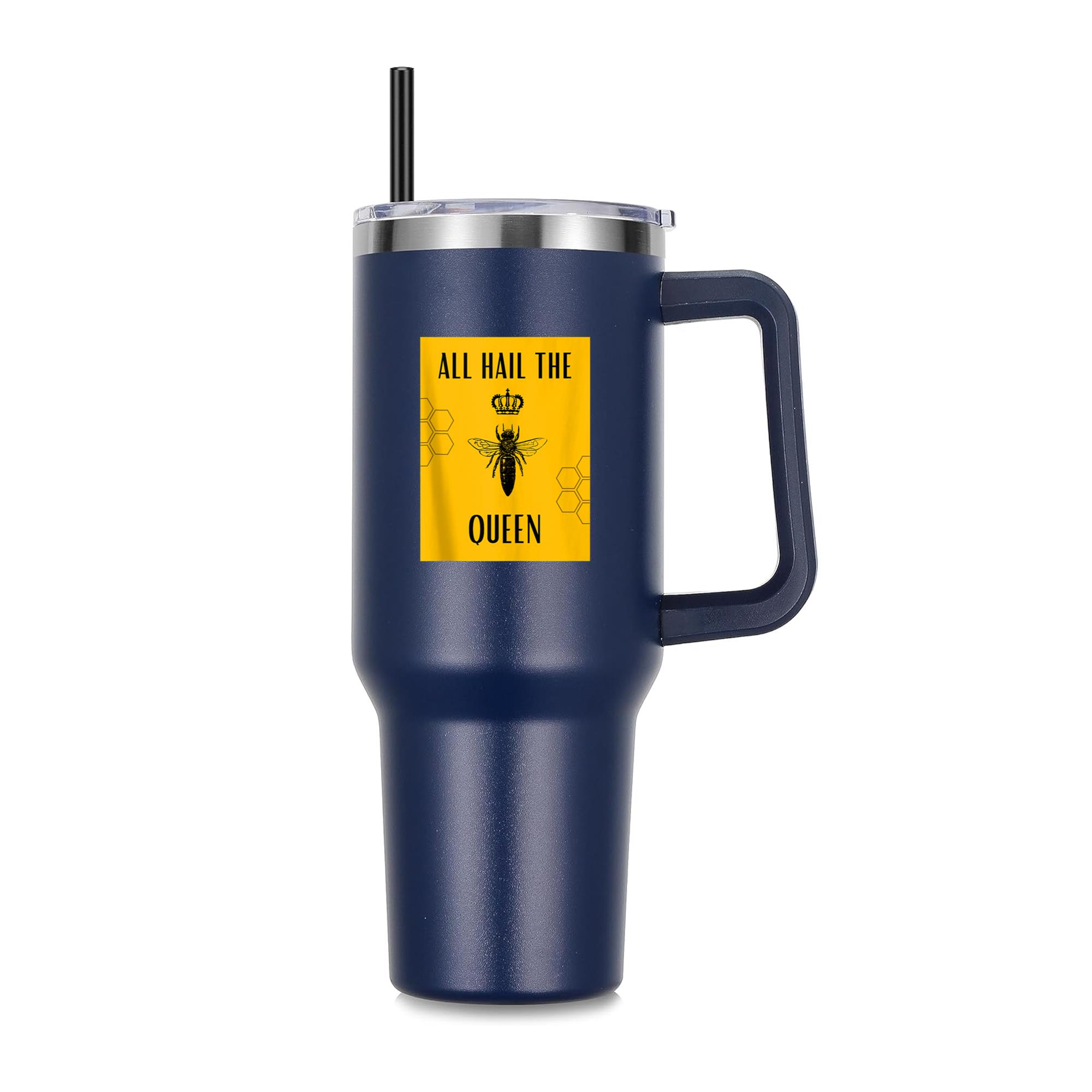 All Hail The Queen Bee 40oz Stainless Steel Tumbler - Image 4