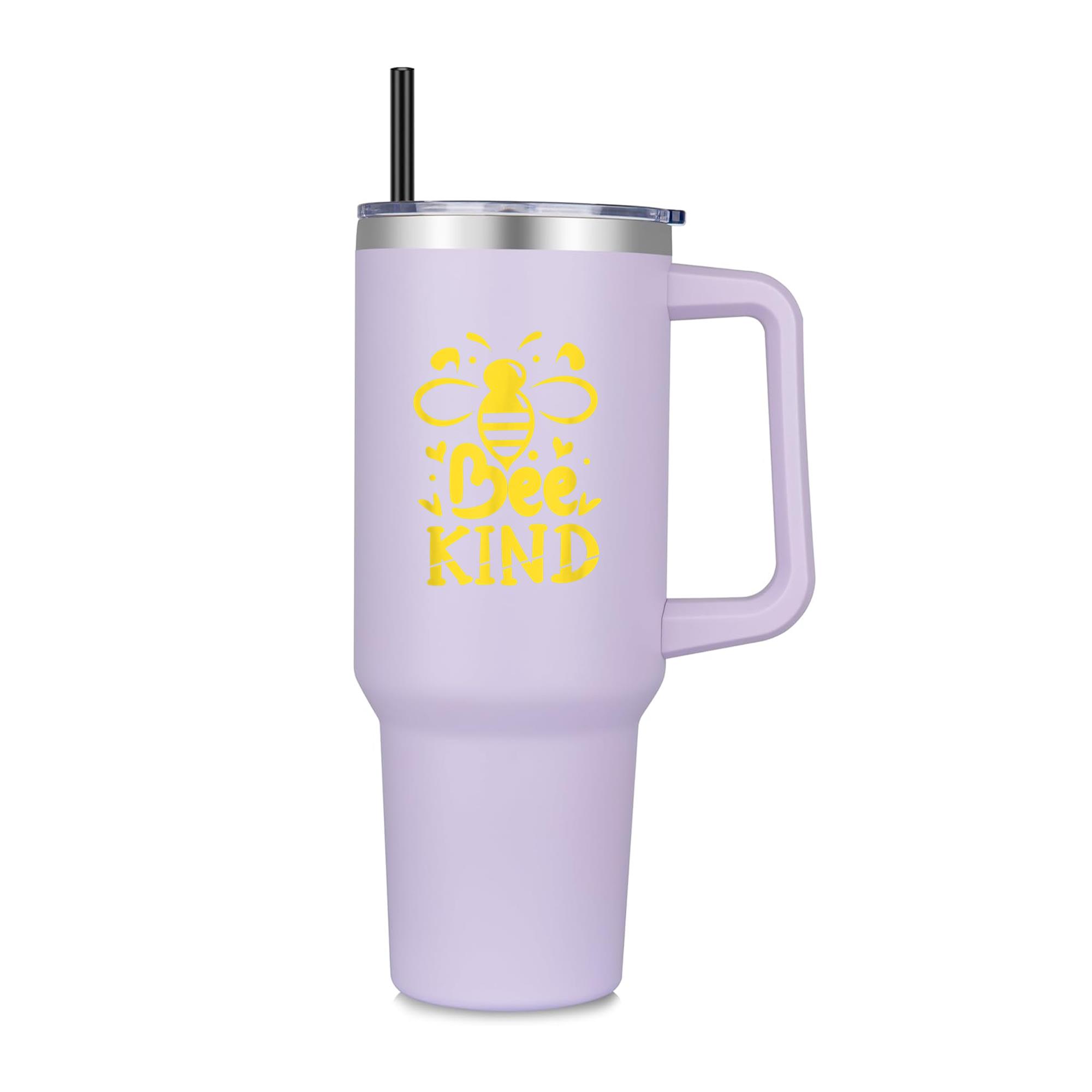 Be Kind Bee Kindness Awareness Positive 40oz Stainless Steel Tumbler