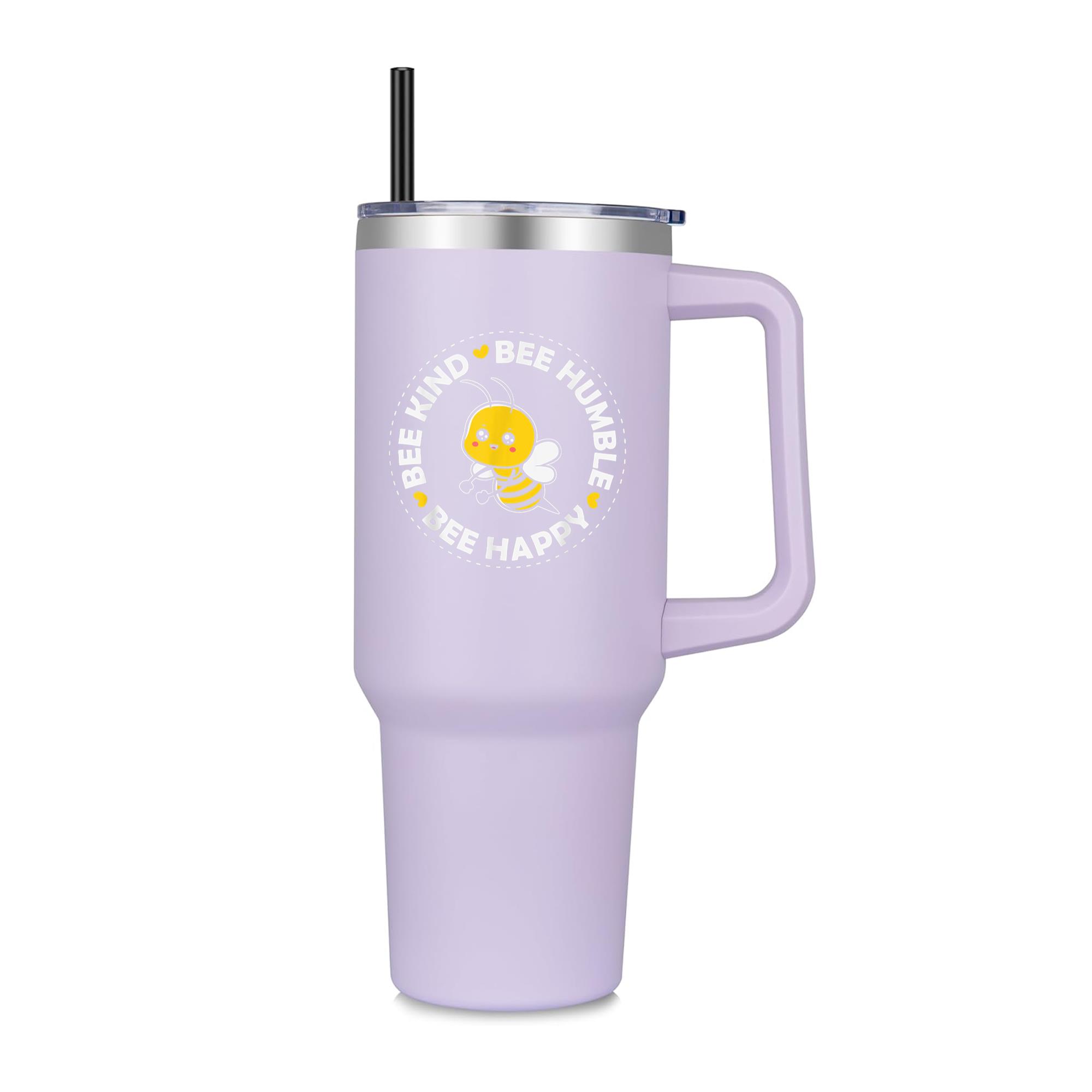 Bee Kind Bee Happy 40oz Stainless Steel Tumbler