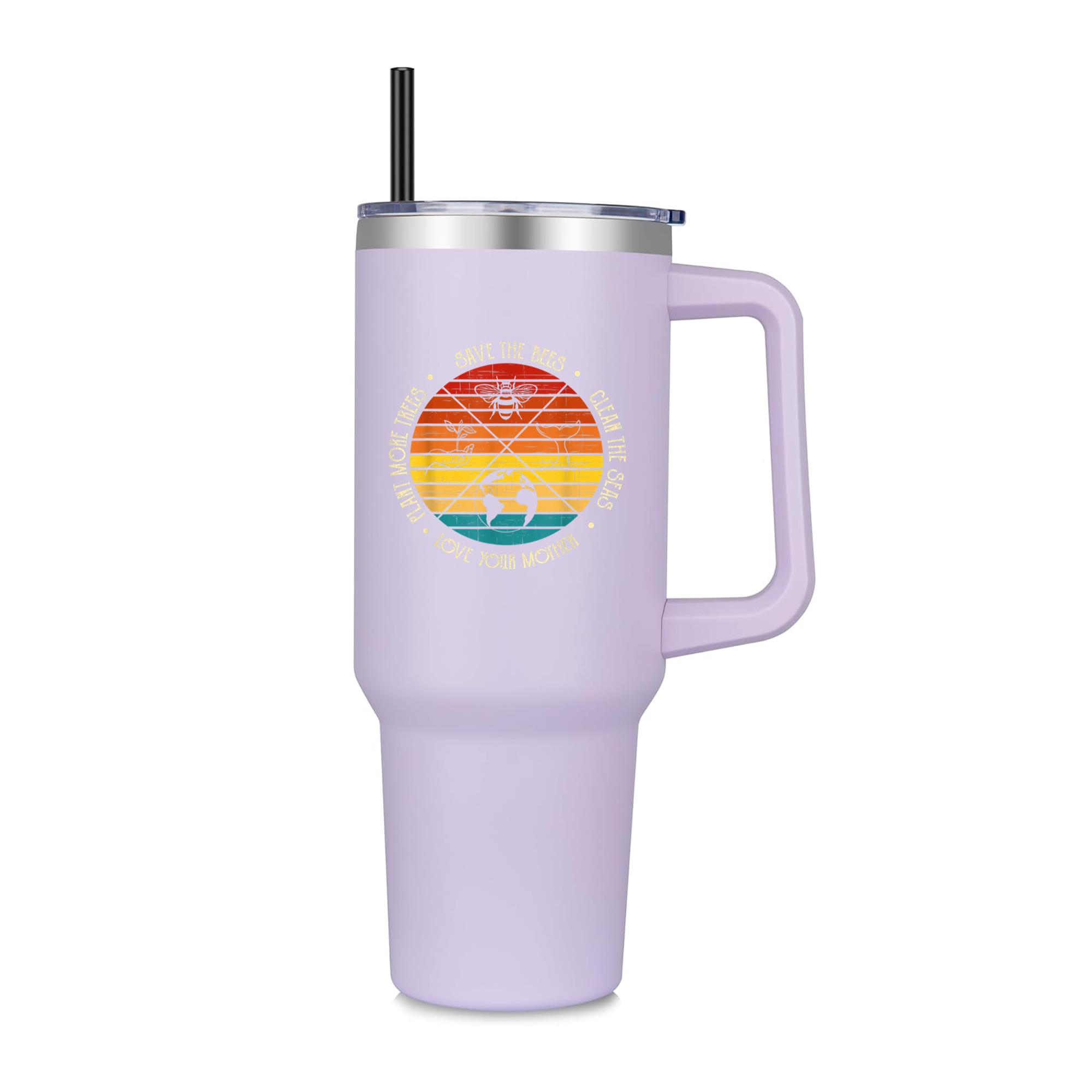 Earth Day Save The Bee Plant 40oz Stainless Steel Tumbler