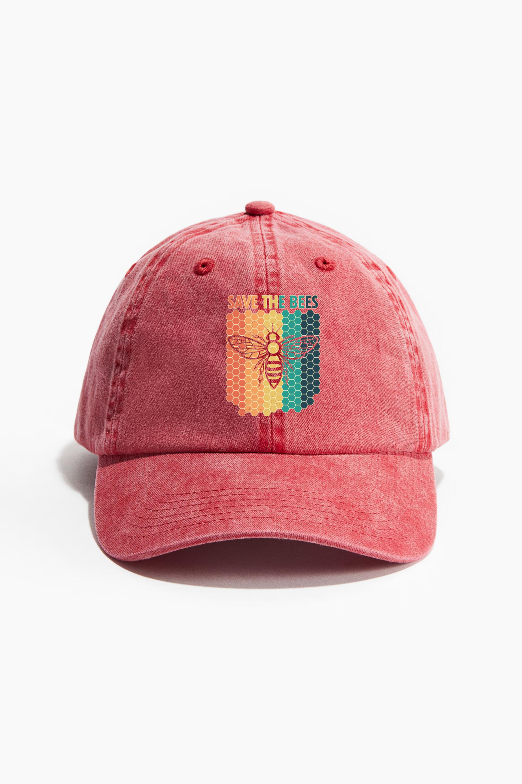 Save The Bees Retro Cotton Twill Cap 