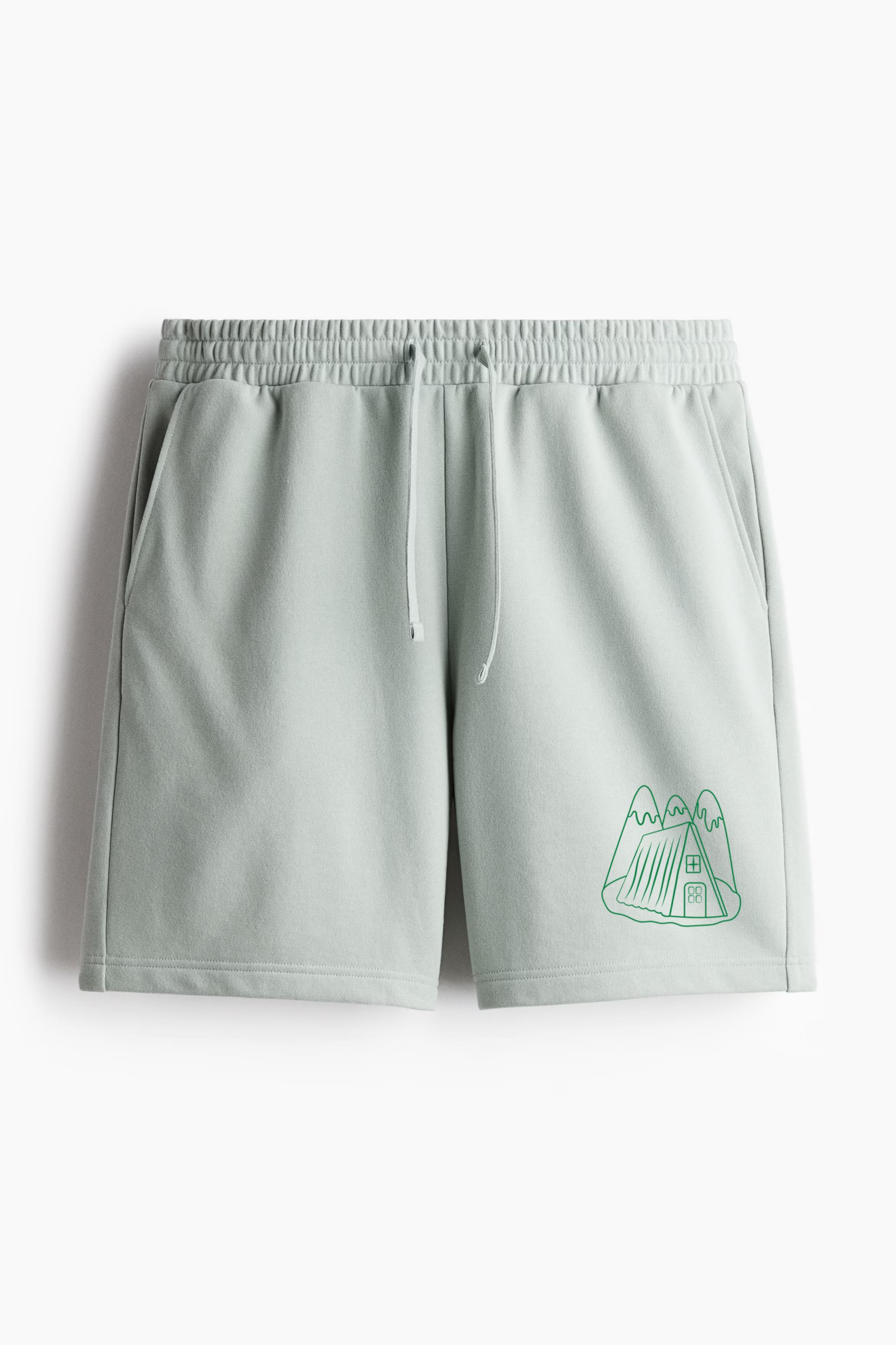 Simple Wilderness Mountain Cabin Relaxed-Fit Shorts