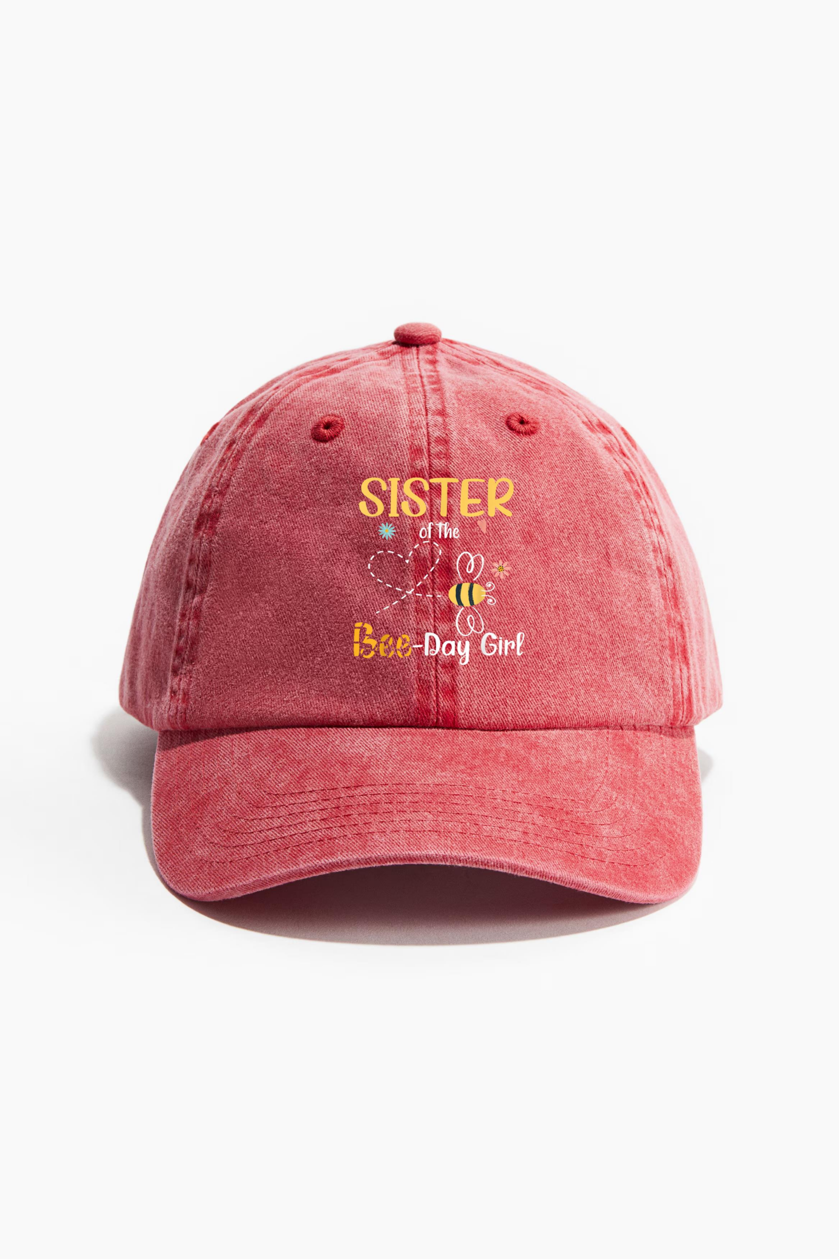 Sister Bee Birthday Party Cotton Twill Cap 