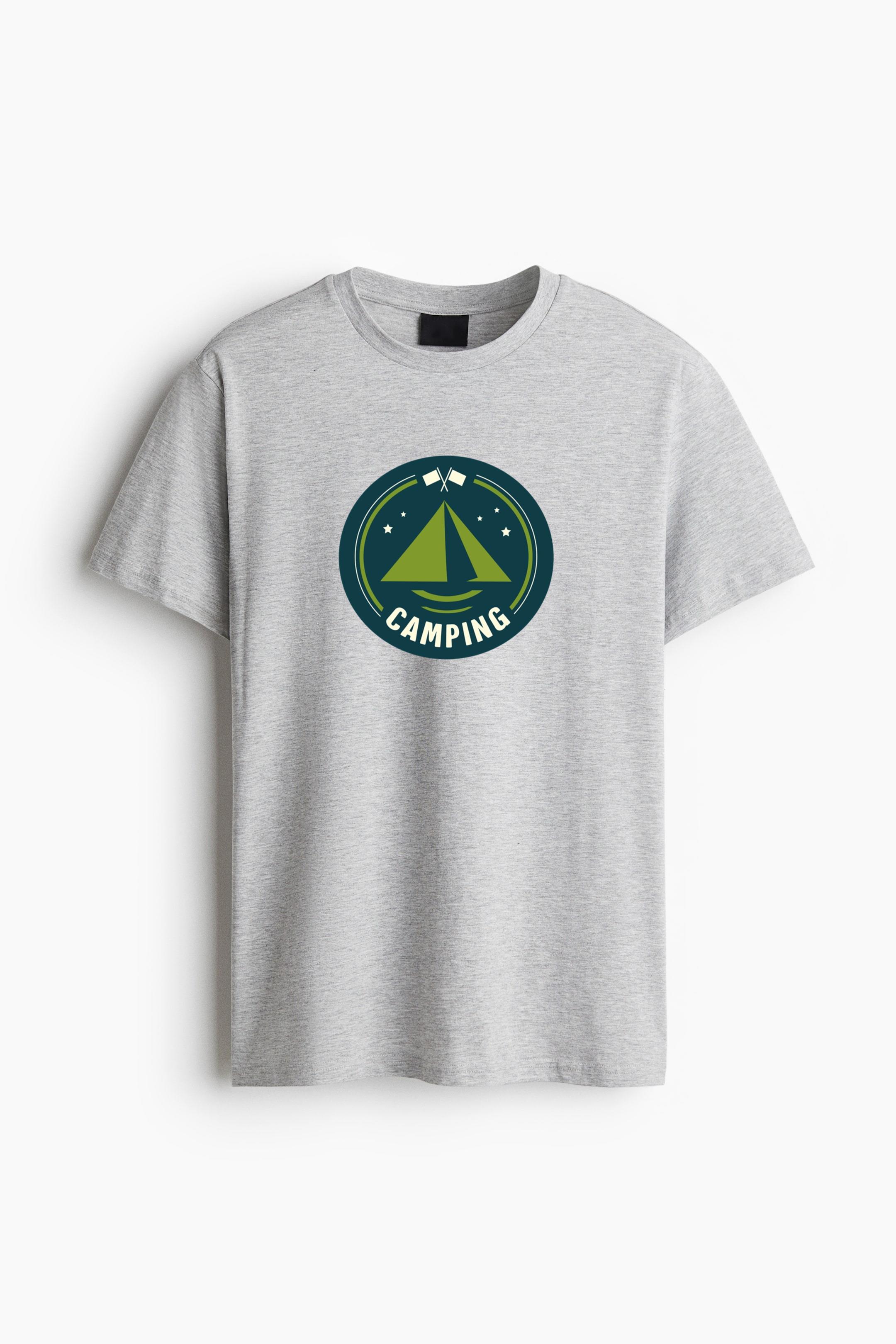 Vintage Camping Rounded Seal Oversized T-Shirt - Image 3