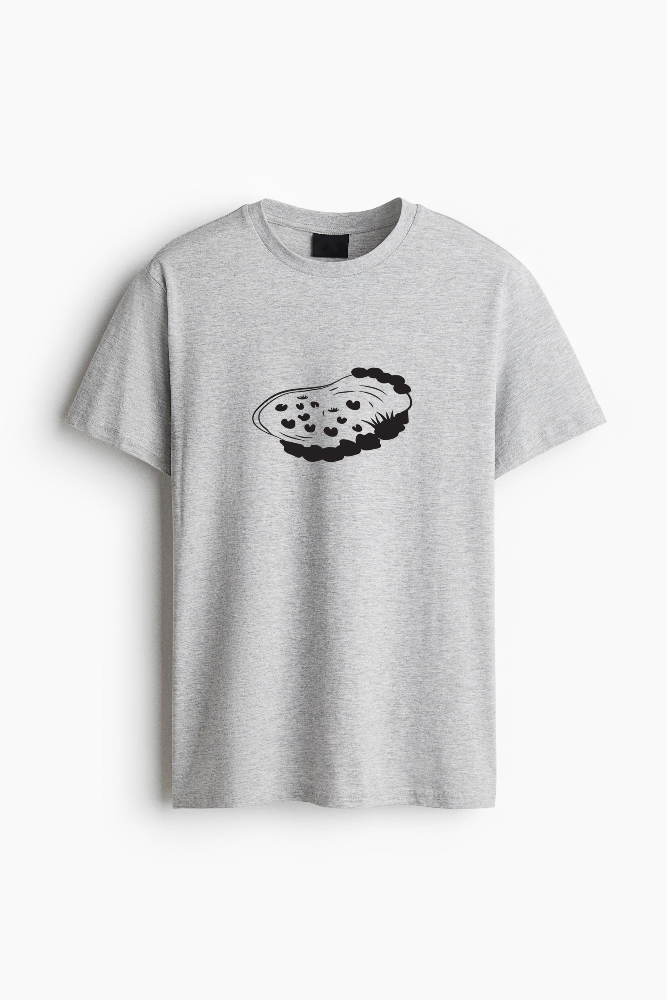 Water Pond Cut Out Element Oversized T-Shirt - Image 3