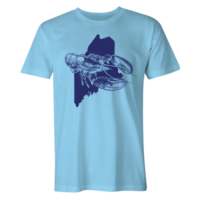 Maine Lobster Sketch Cotton T-Shirt