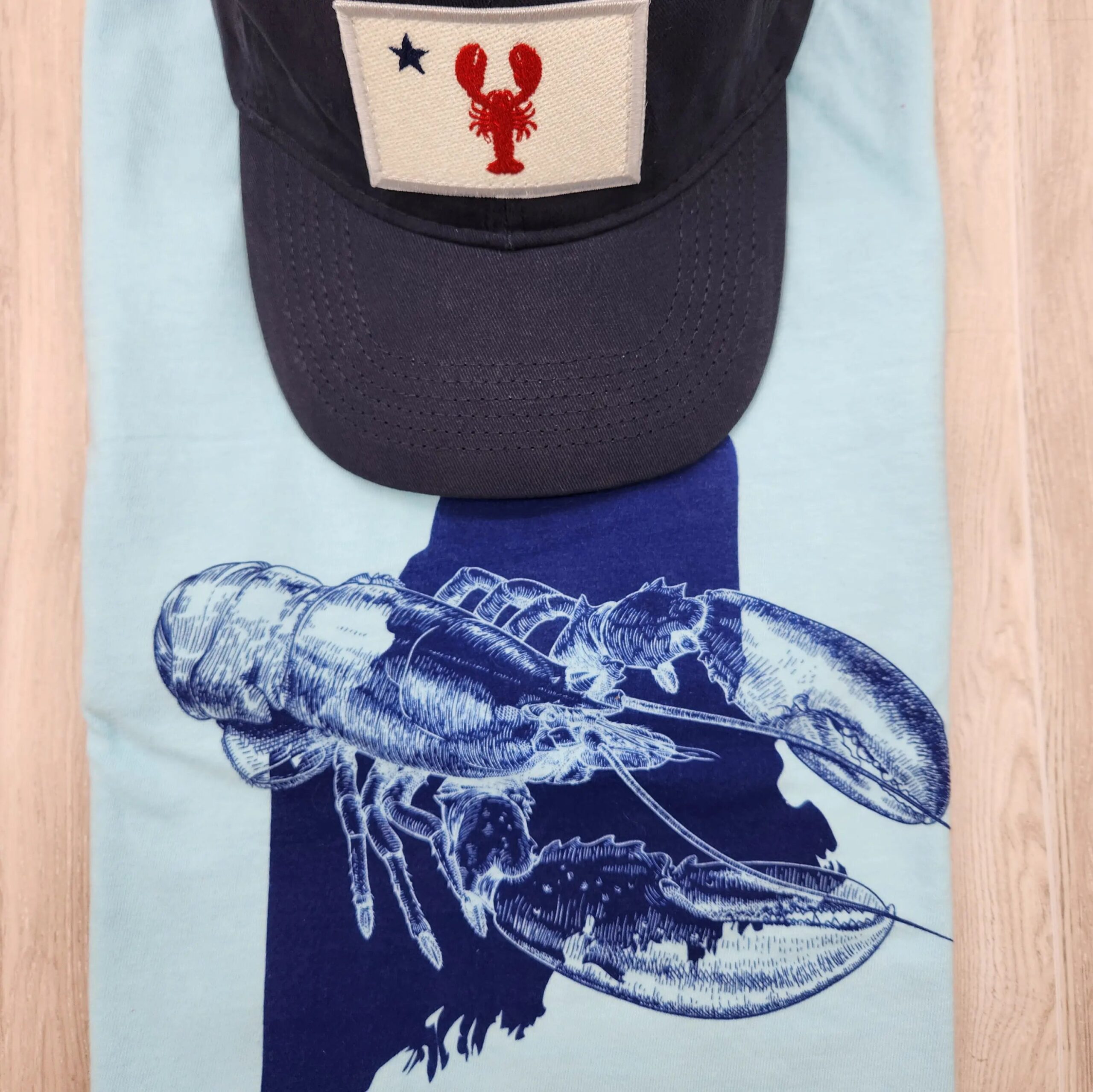 Maine Lobster Sketch Cotton T-Shirt