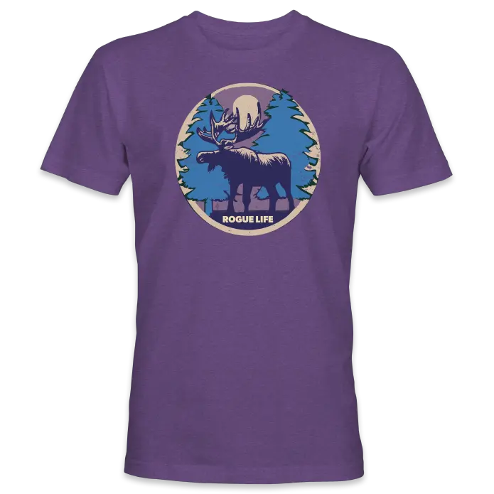 Retro Moose Graphic Print Tee