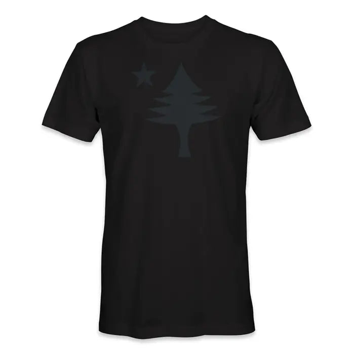 Maine Flag Black Tee - Modern Classic Fit