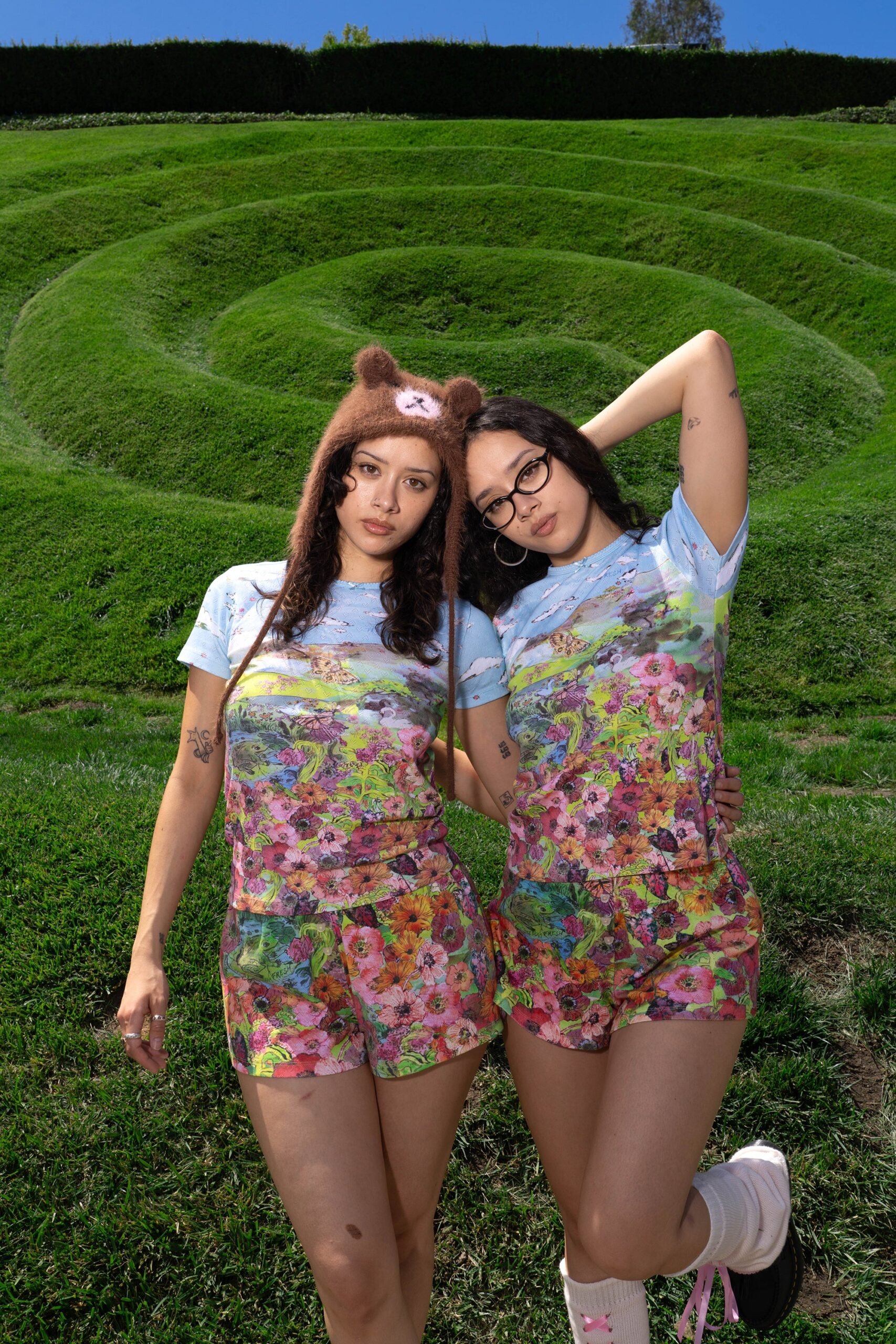 Pastoral Bloom Pointelle Shorts