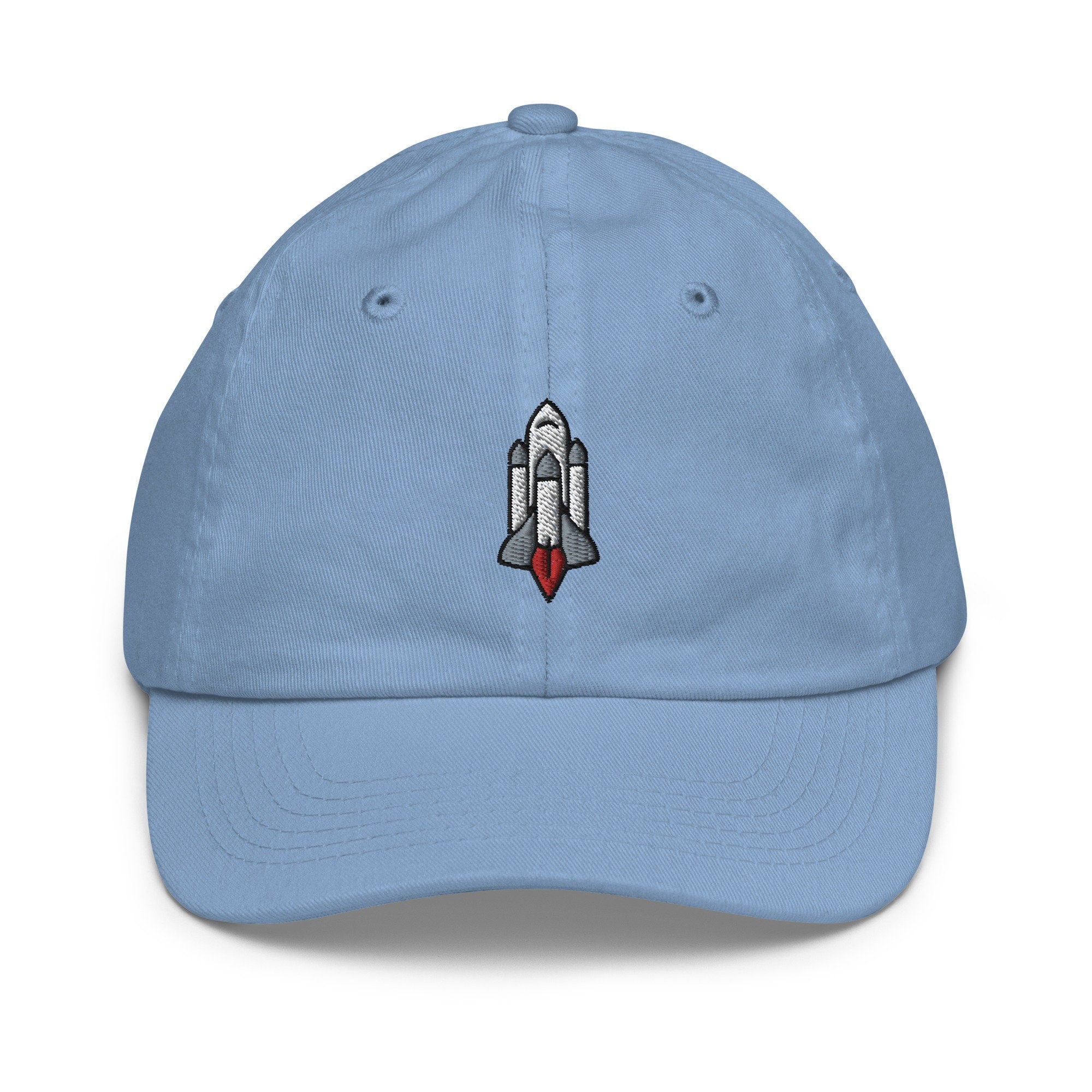 Space Shuttle Youth Baseball Cap, Handmade Kids Hat, Embroidered Childrens Hat Gift - Multiple Colors